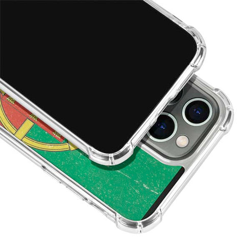 Portugal Flag Distressed iPhone 15 Pro Clear Case